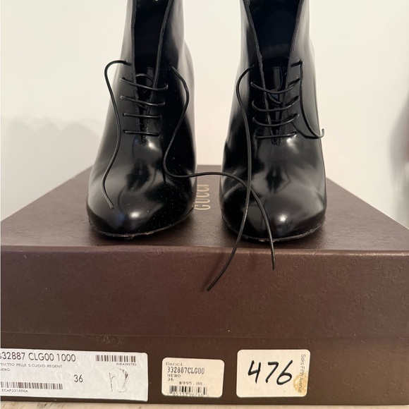 Gucci Shoes - Gucci Stiv.tto Pele Leather Lace-Up Boots